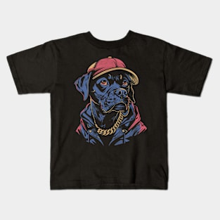 Dog Rapper Kids T-Shirt